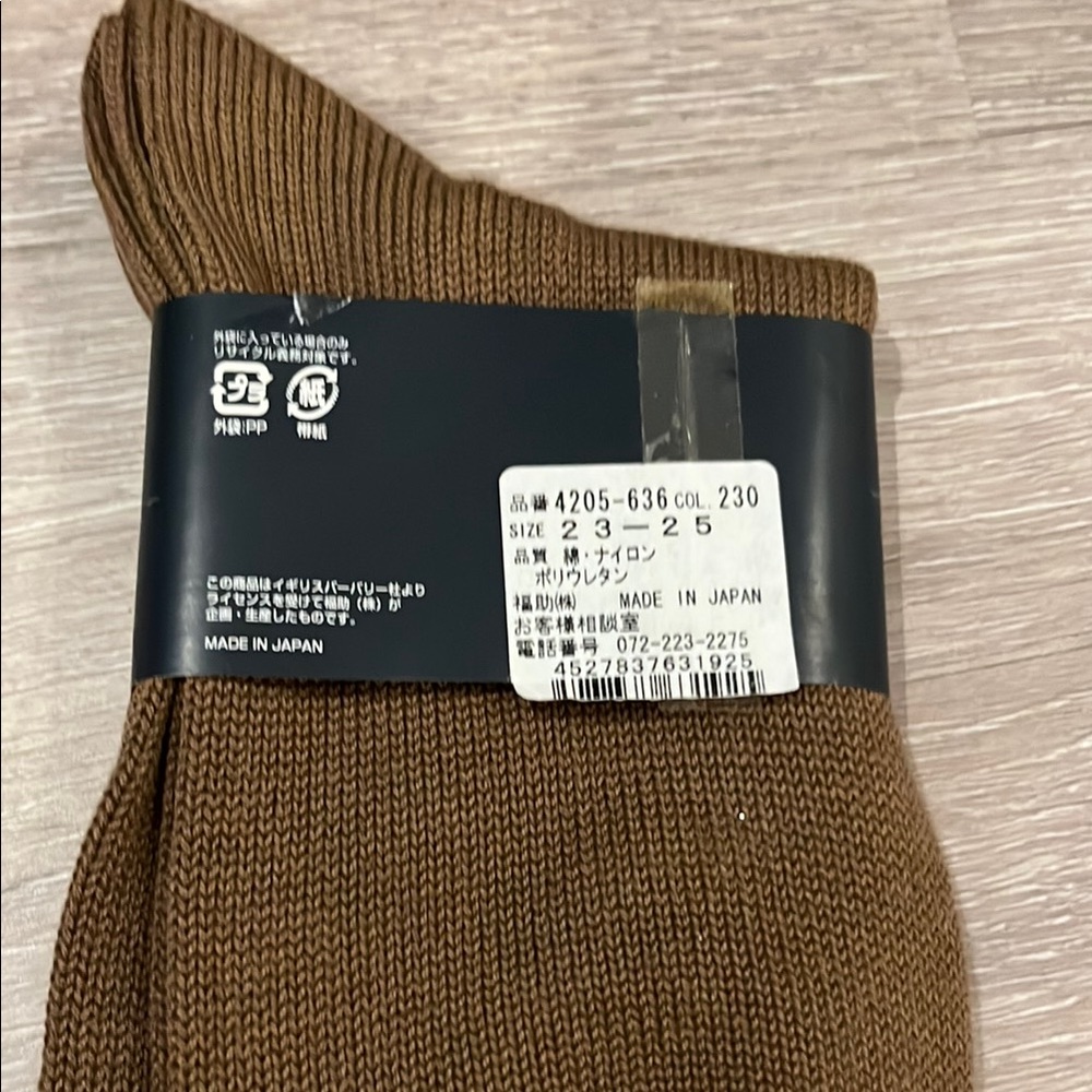 Burberry Brown Socks - Picture 2 of 3